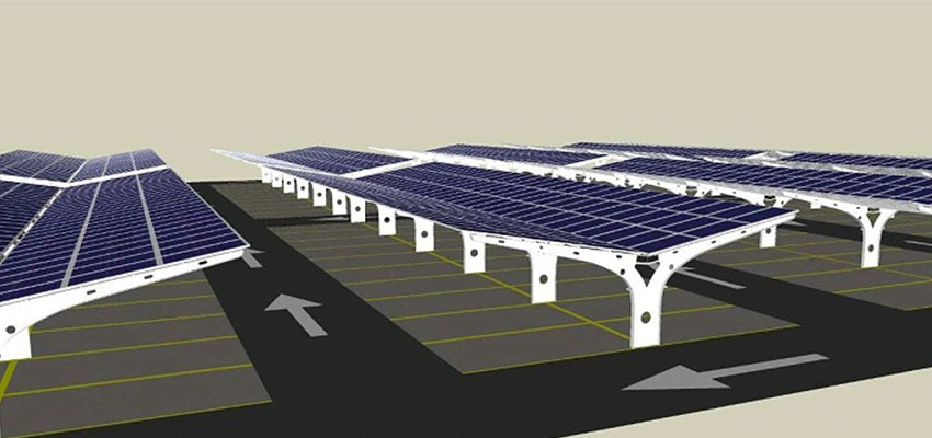 steel car mount solar panel