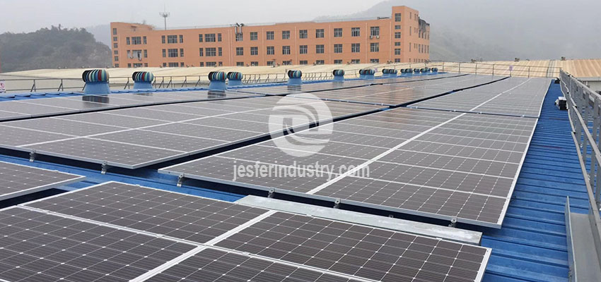 solar panel roof structure