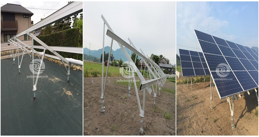 ミクロネシアの太陽光発電架台